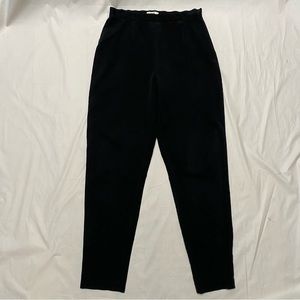 GAP - black cotton loose leggings - 95% cotton - high waist - side opening